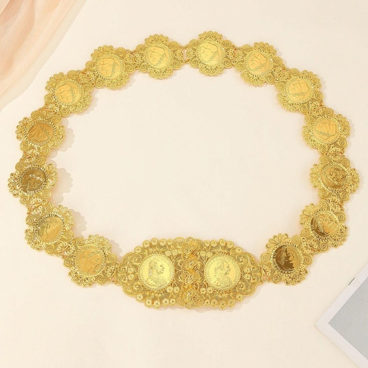Belt With Representation Of Pieces Of Monnaies Model Nuri by Zictor