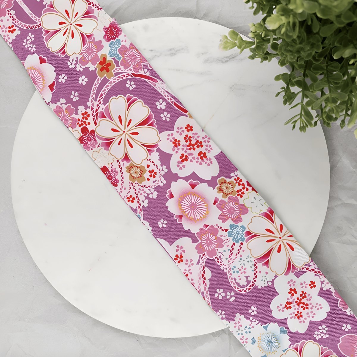 Belt Pink TO Motifs Fleurs Of Printemps Model Lenny by Zictor