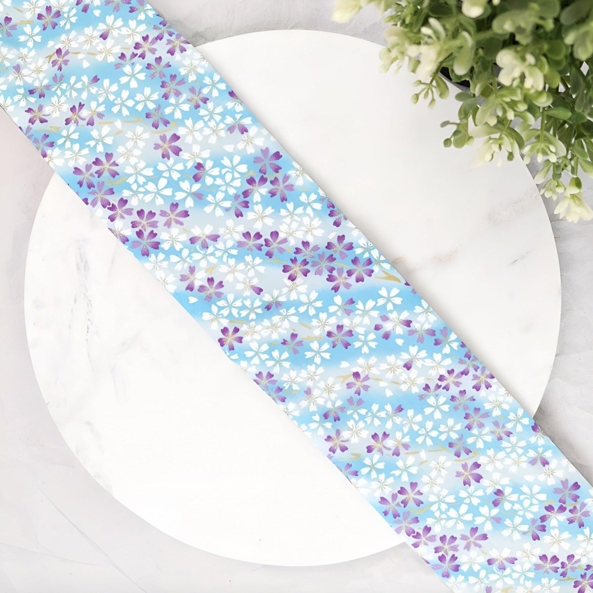 Belt Blue TO Motifs Fleurs Of Cerisier Model Efua by Zictor