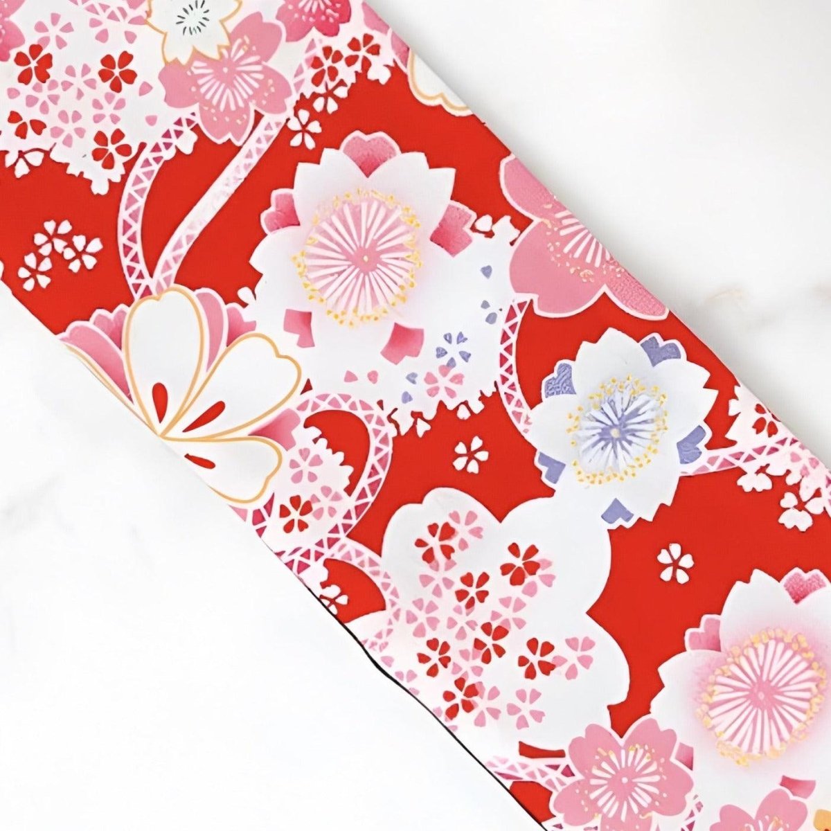 Belt Pink TO Motifs Fleurs Japonaises Model Cam by Zictor