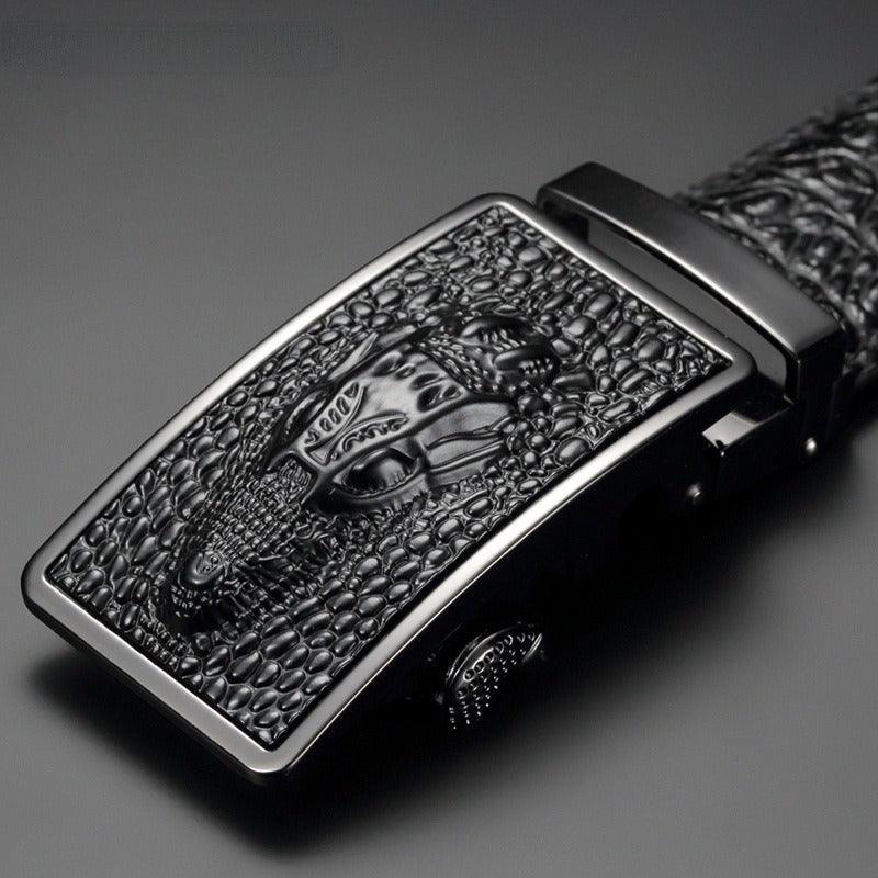 Belt In Leather Croco For Men Model Avery by Zictor