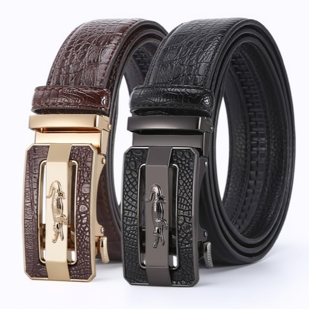 Belt Costume In Leather Crocodile For Men Model Ellison by Zictor