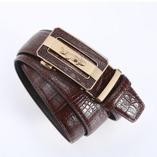 Belt Costume In Leather Crocodile For Men Model Ellison by Zictor
