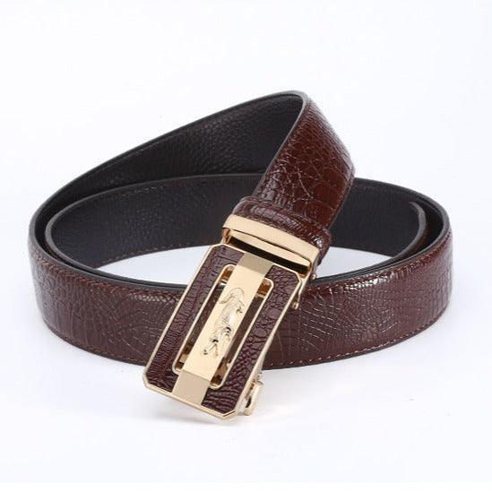 Belt Costume In Leather Crocodile For Men Model Ellison by Zictor
