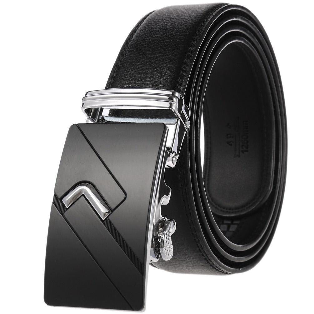 Belt of costume in leather for men, model Biko - Zictor