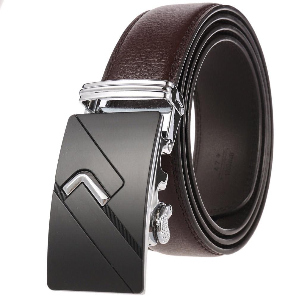 Belt of costume in leather for men, model Biko - Zictor