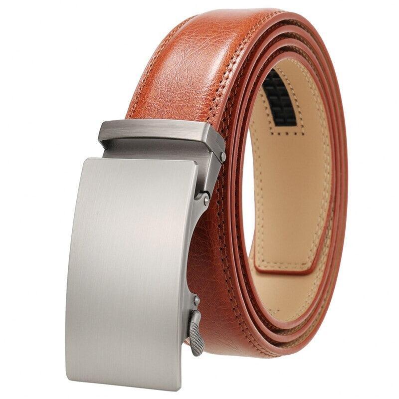 Belt of costume in leather for men, model Callen - Zictor