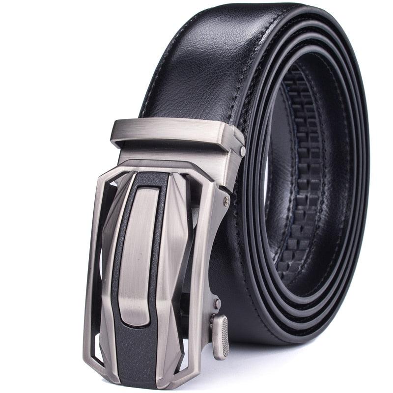Belt of costume in leather for men, model Dee - Zictor