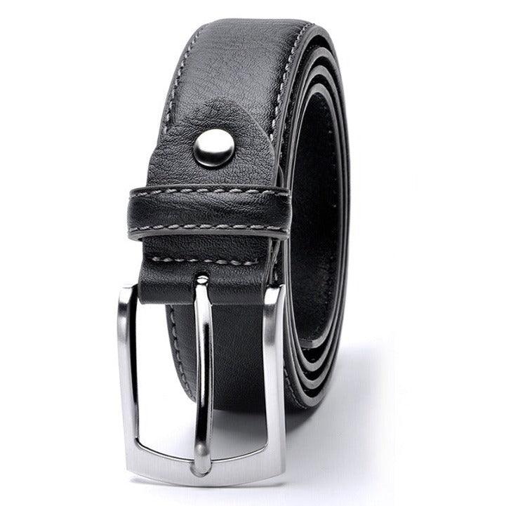 Belt of costume in leather for men, model Emersona - Zictor