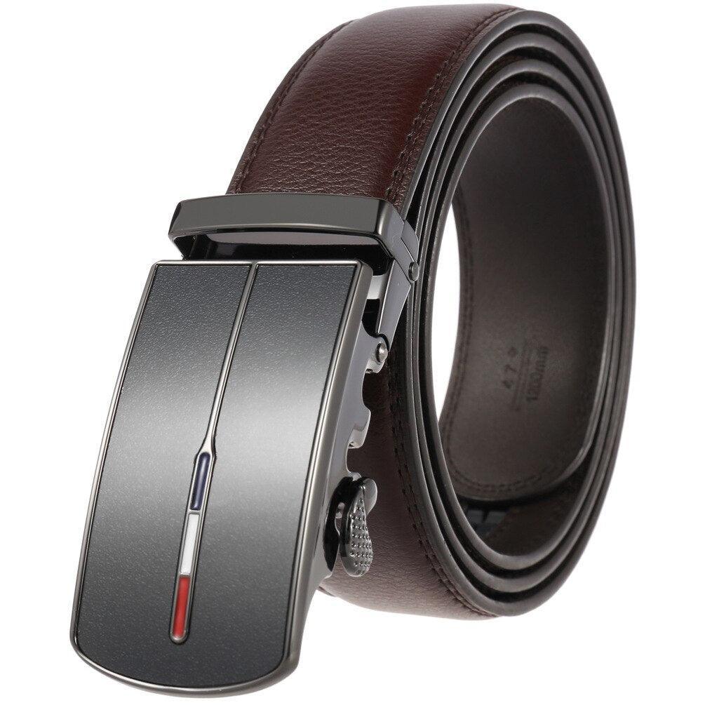 Belt of costume in leather for men, model Jo - Zictor