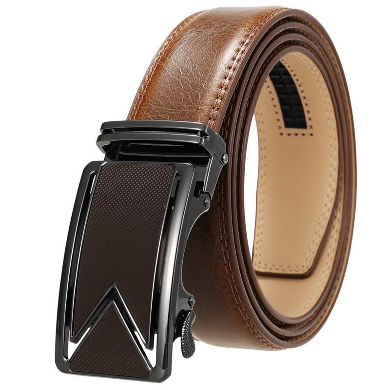 Belt of costume in leather for men, model Madisen - Zictor