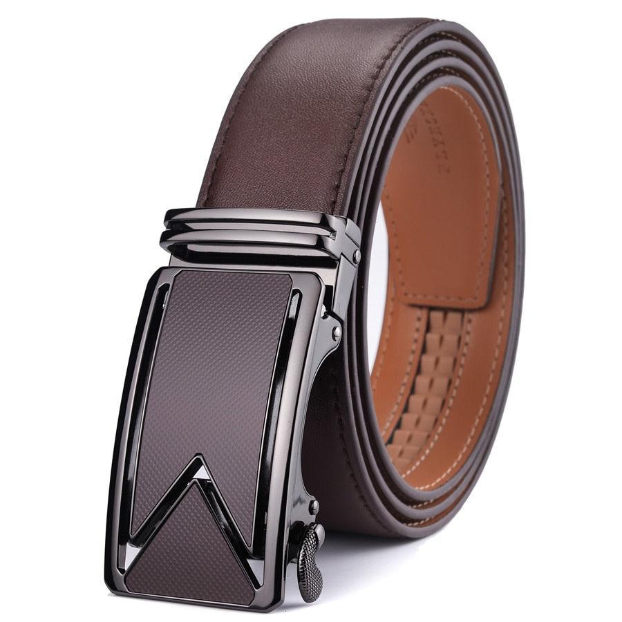 Belt of costume in leather for men, model Madisen - Zictor