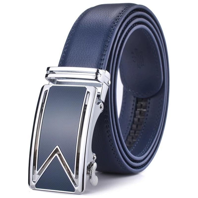 Belt of costume in leather for men, model Madisen - Zictor