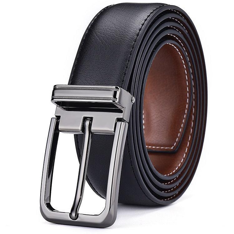 Belt of costume in leather for men, model Paityn - Zictor