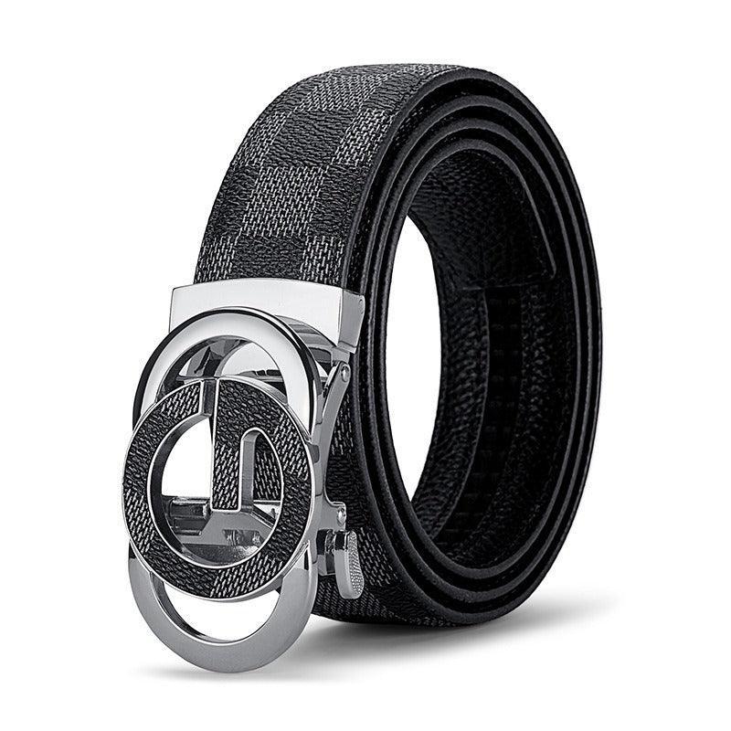 Belt of costume in leather for men, model Phong - Zictor