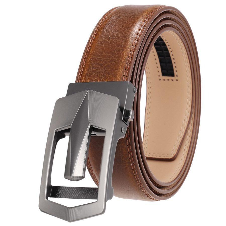 Belt of costume in leather for men, model Quincey