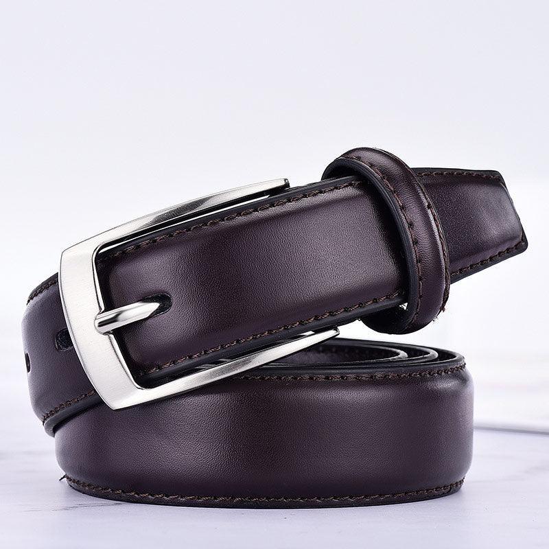 Belt of costume in leather for men, model Reaghan - Zictor
