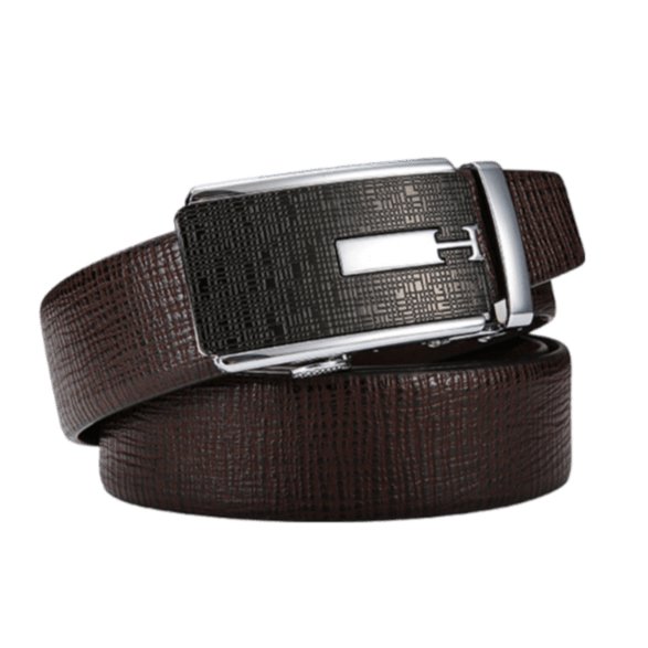 Belt Mens Leather Belt All Match Pure Cowhide Leather Pants Without Interlayer Automatic Buckle Elephant Leather Belt Spot Delivery 1 Sky by Zictor