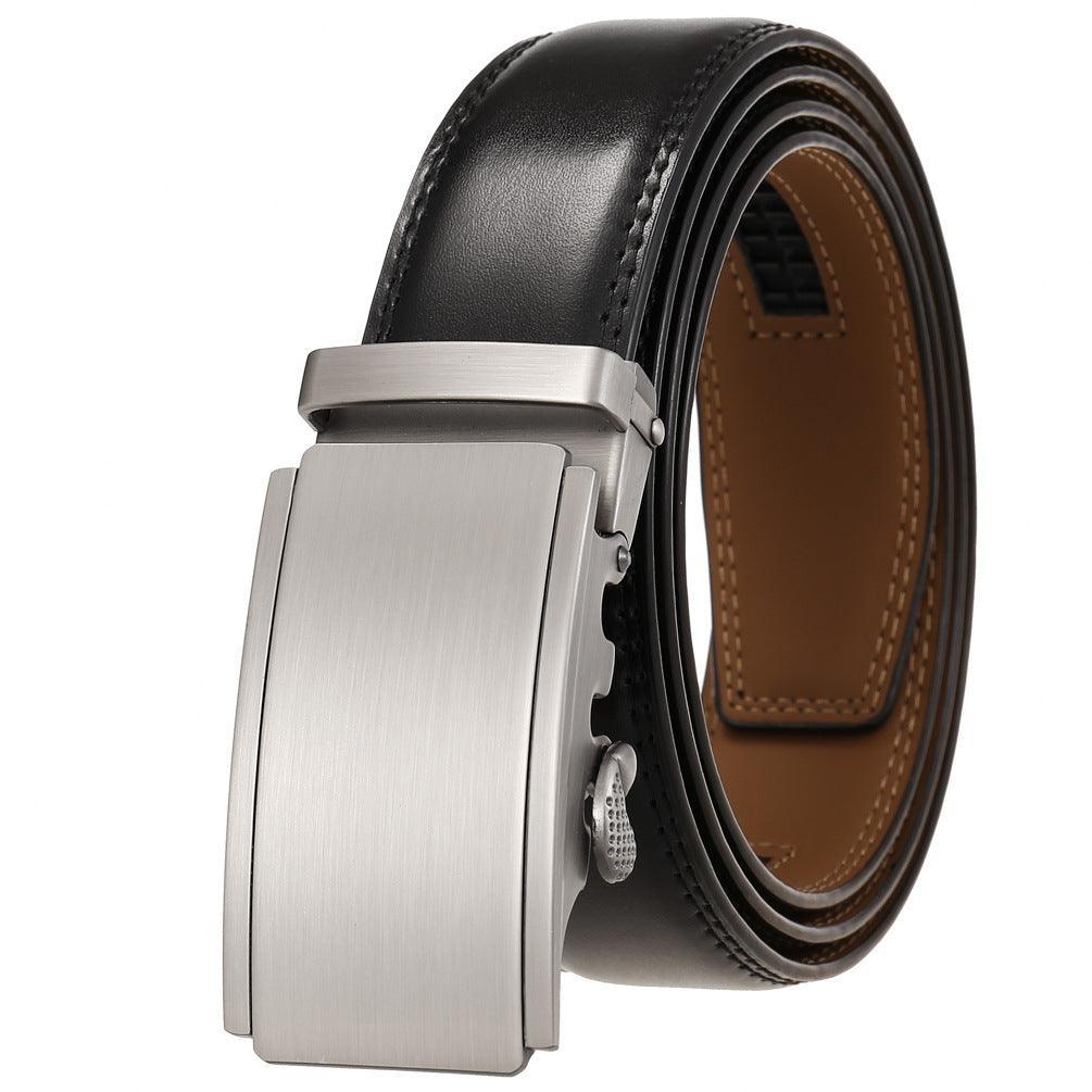 Belt of costume in leather for men, model Sloan - Zictor