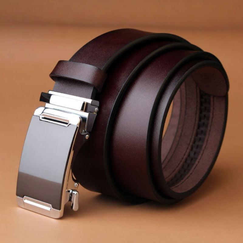 Belt Costume In Leather For Men TO Buckle Automatic Model Sydneee by Zictor