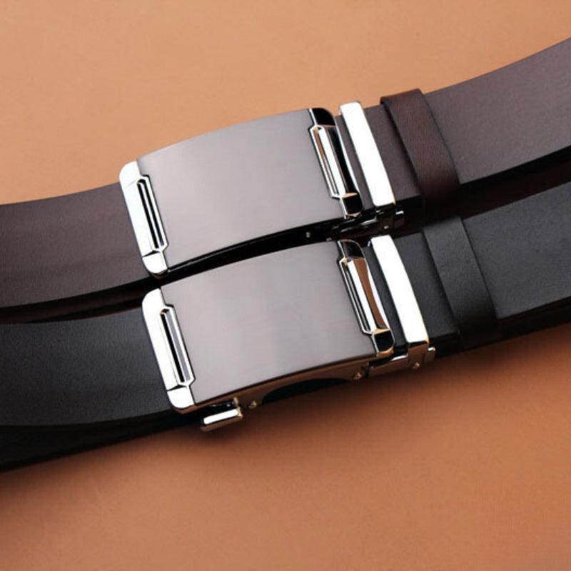 Belt Costume In Leather For Men TO Buckle Automatic Model Sydneee by Zictor
