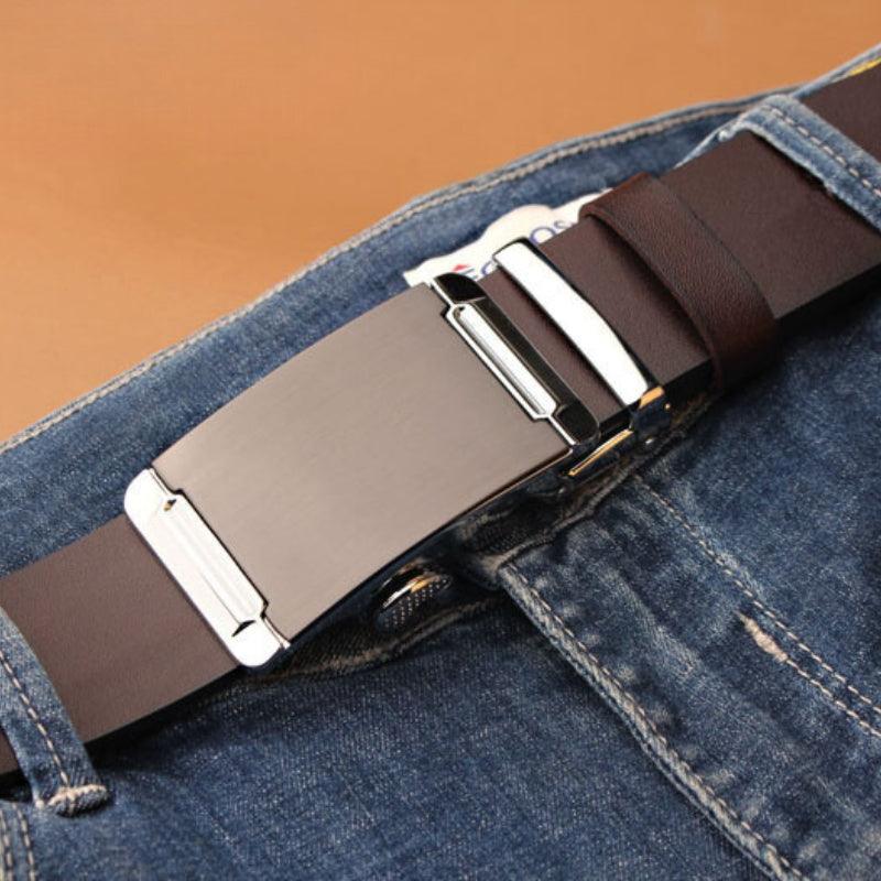 Belt Costume In Leather For Men TO Buckle Automatic Model Sydneee by Zictor