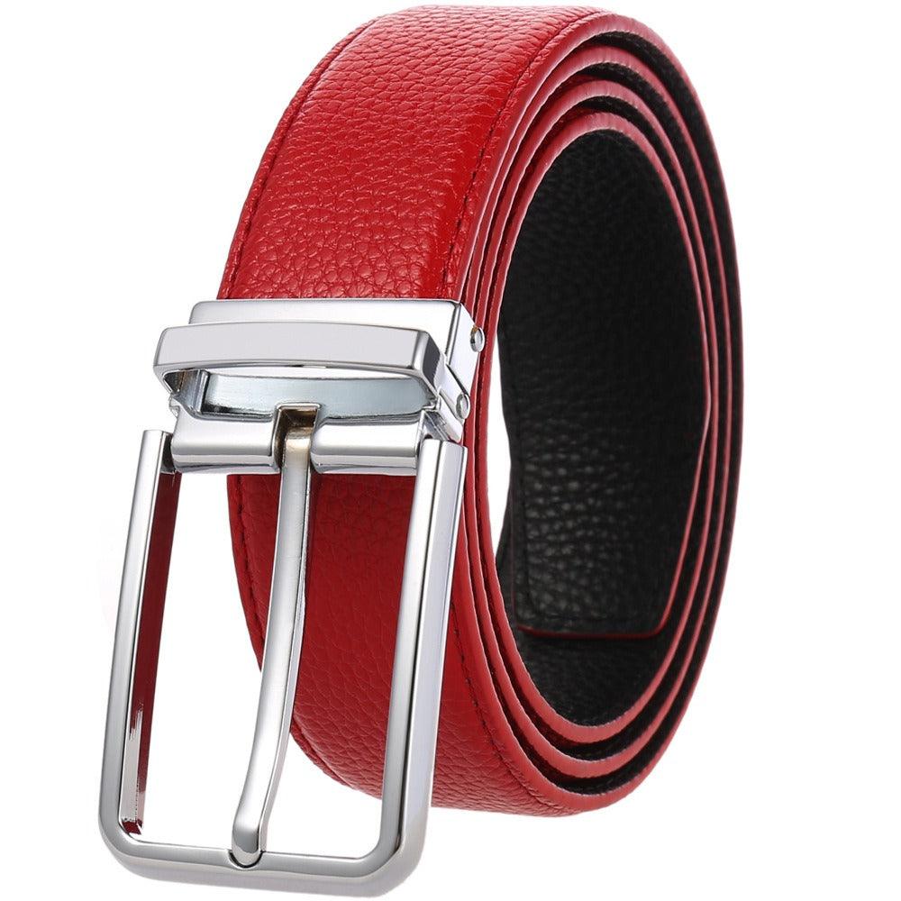 Belt of costume in leather for men, model Tate - Zictor