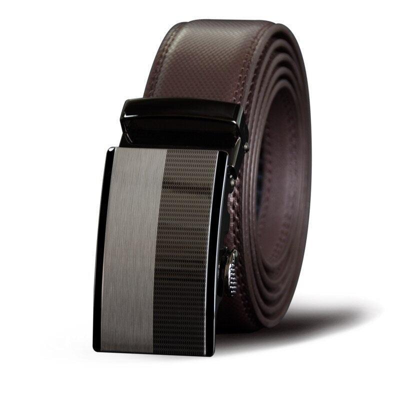 Belt of costume in leather for men, model Tej - Zictor