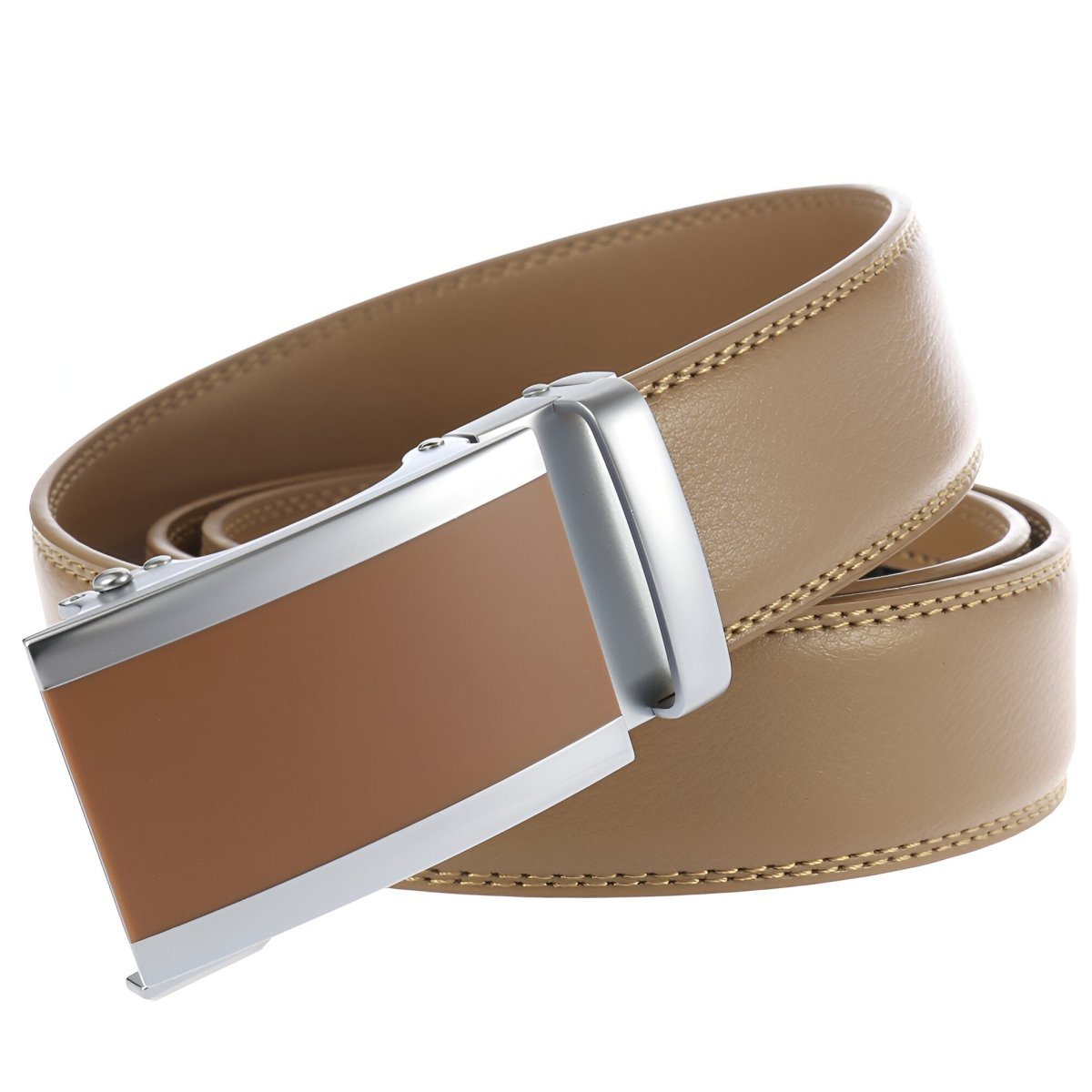 Belt Costume In Leather Pleine Fleur Buckle Automatic For Men Model Adi by Zictor