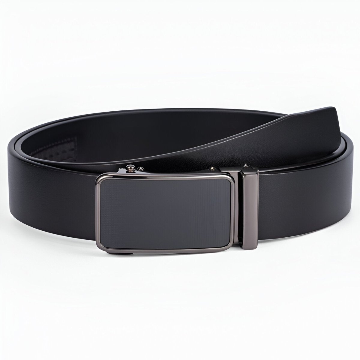 Belt Costume In Leather Pleine Fleur Buckle Automatic For Men Model Adil by Zictor