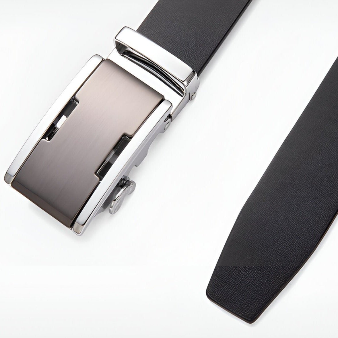 Belt Costume In Leather Pleine Fleur Buckle Automatic For Men Model Lynx by Zictor