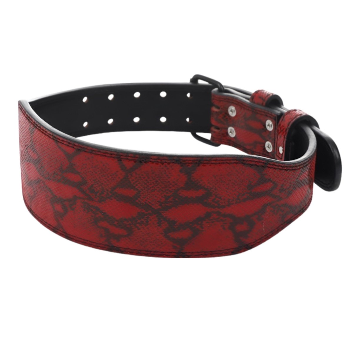 Belt of force in leather, aspect serpent, model Tal - Zictor