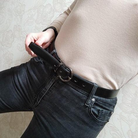 Belt 2 In 1 In Leather For Women Model Caseyy by Zictor