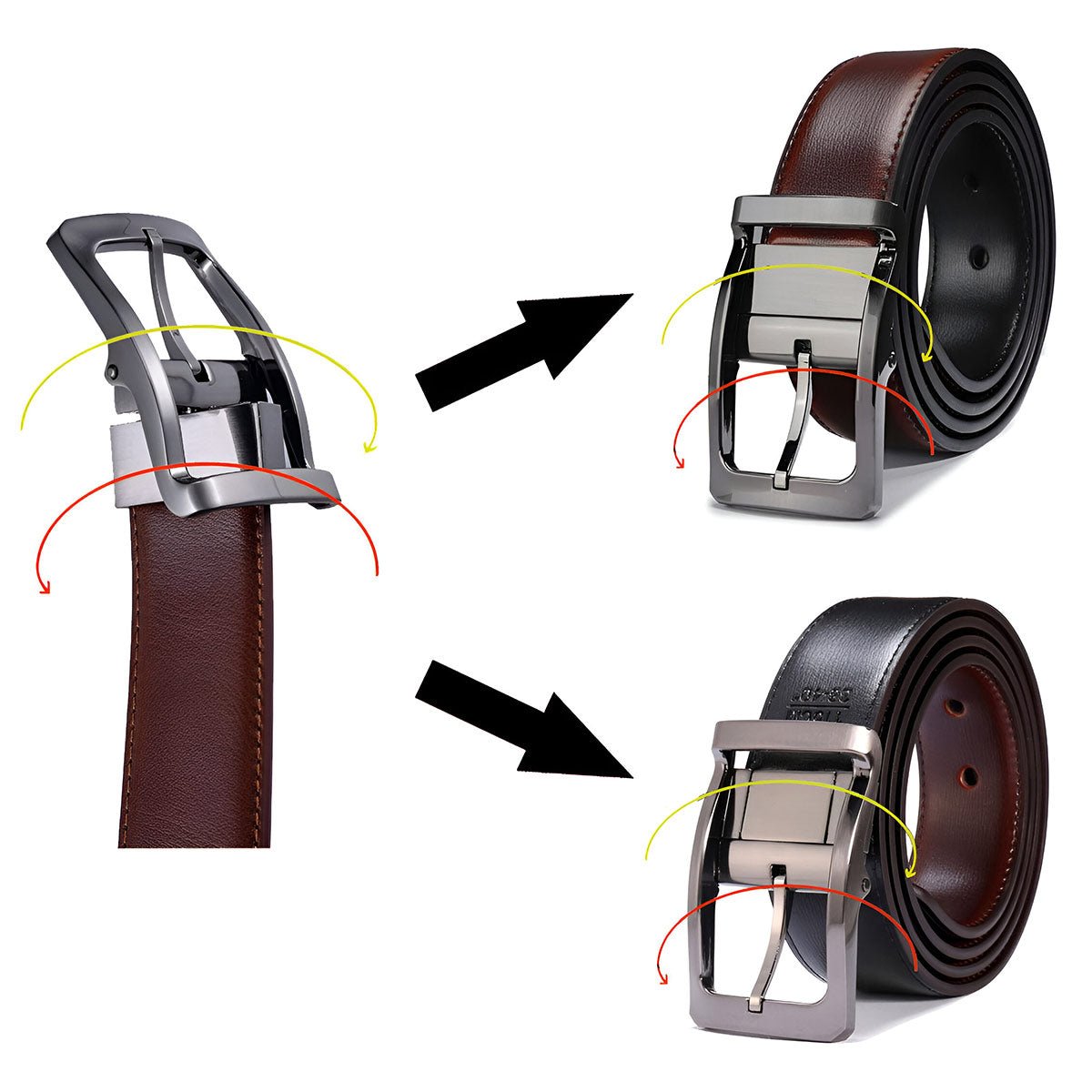 Belt In Leather For Men Model Ciel by Zictor