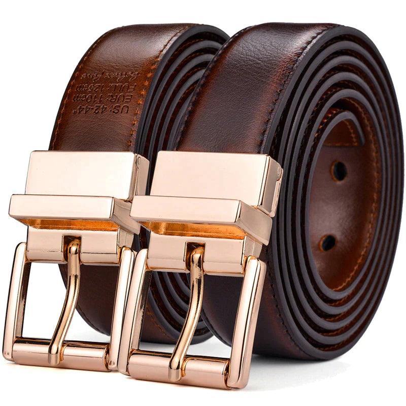 Belt reversible in leather 2 in 1 for women, model HaydHarley - Zictor