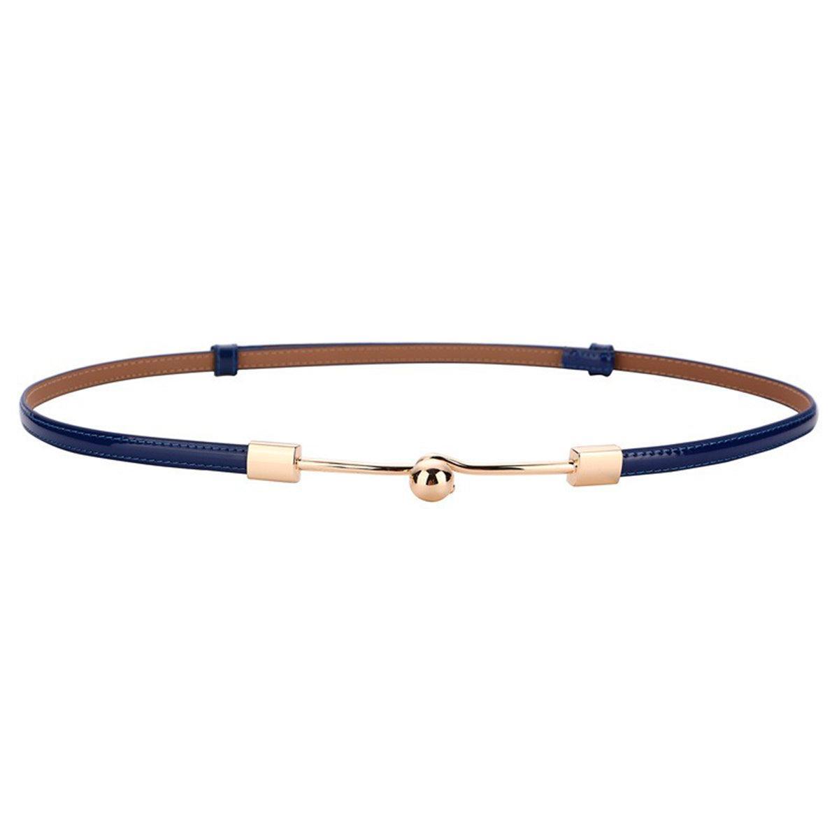 Belt slim in leather for women, model Dream - Zictor