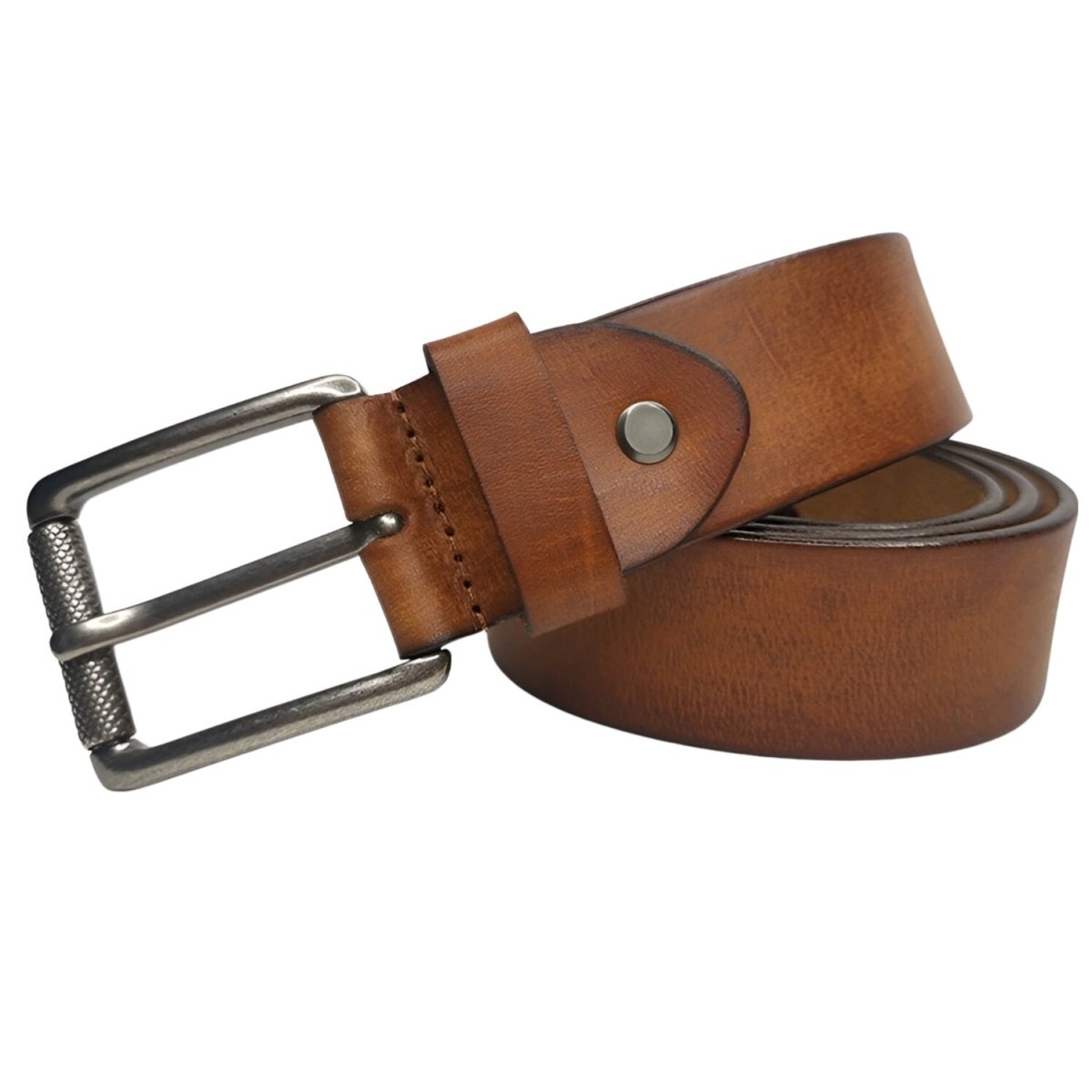 Belt In Leather Pleine Fleure Buckle TO Rouleau For Men Model Rowan by Zictor