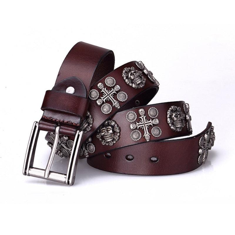 Belt Tête of mort for Men, model Ashleie - Zictor