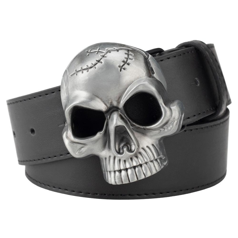 Belt Tête of Mort for Women ou Men, model Coreie - Zictor