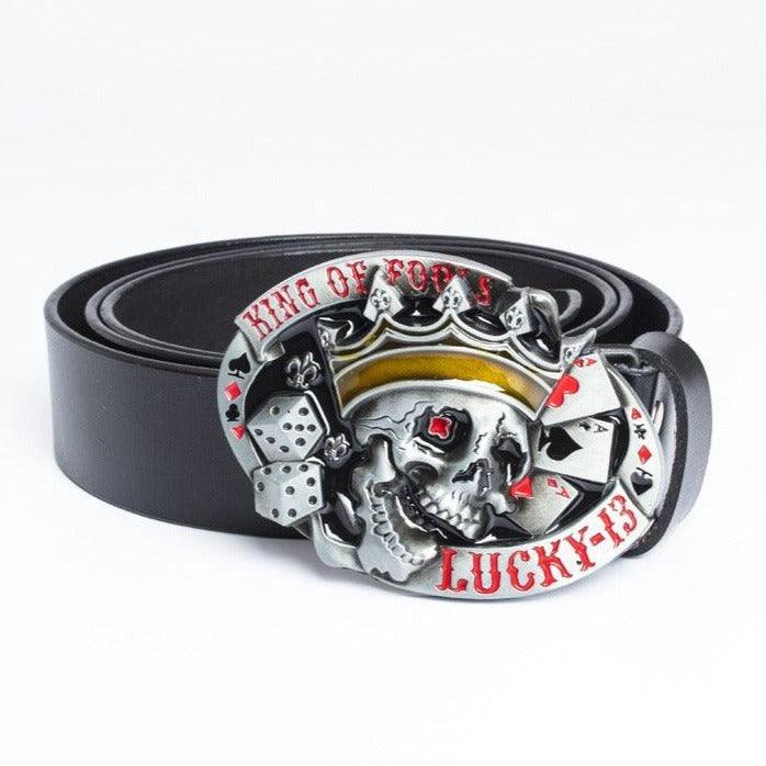 Belt Tête of Mort for Women ou Men, model Naoi - Zictor