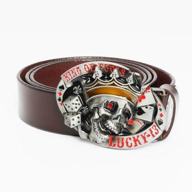 Belt Tête of Mort for Women ou Men, model Naoi - Zictor