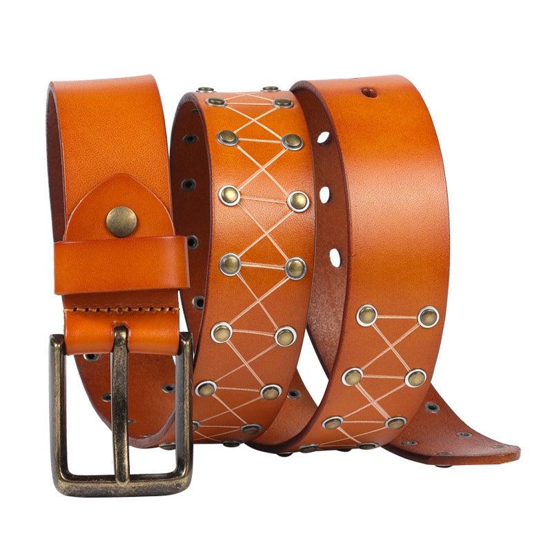 Belt TO Rivets For Men Model Madison by Zictor