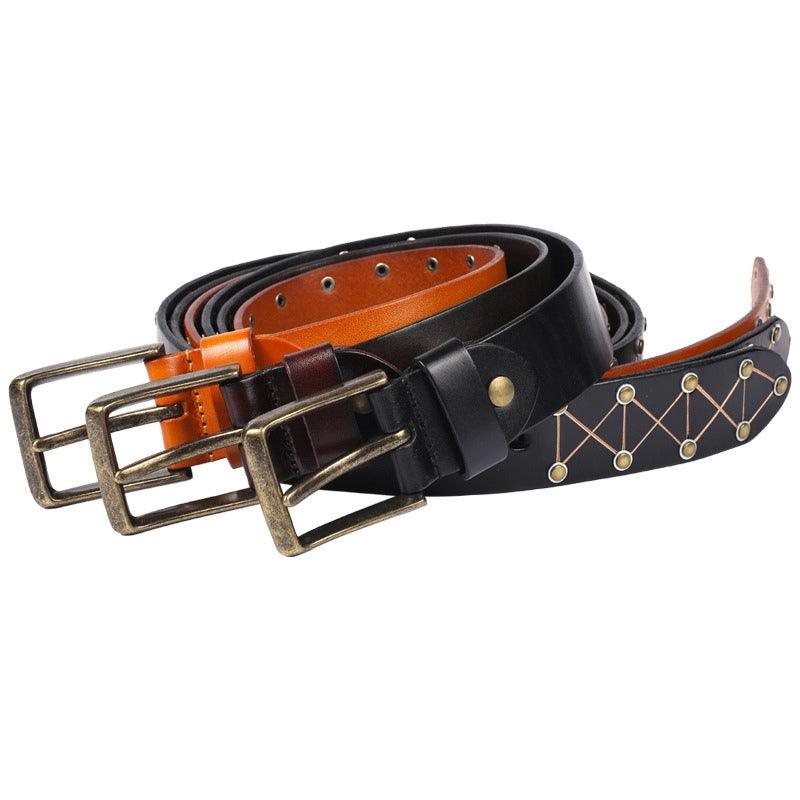 Belt TO Rivets For Men Model Madison by Zictor
