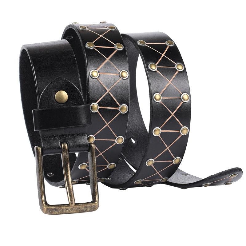 Belt TO Rivets For Men Model Madison by Zictor