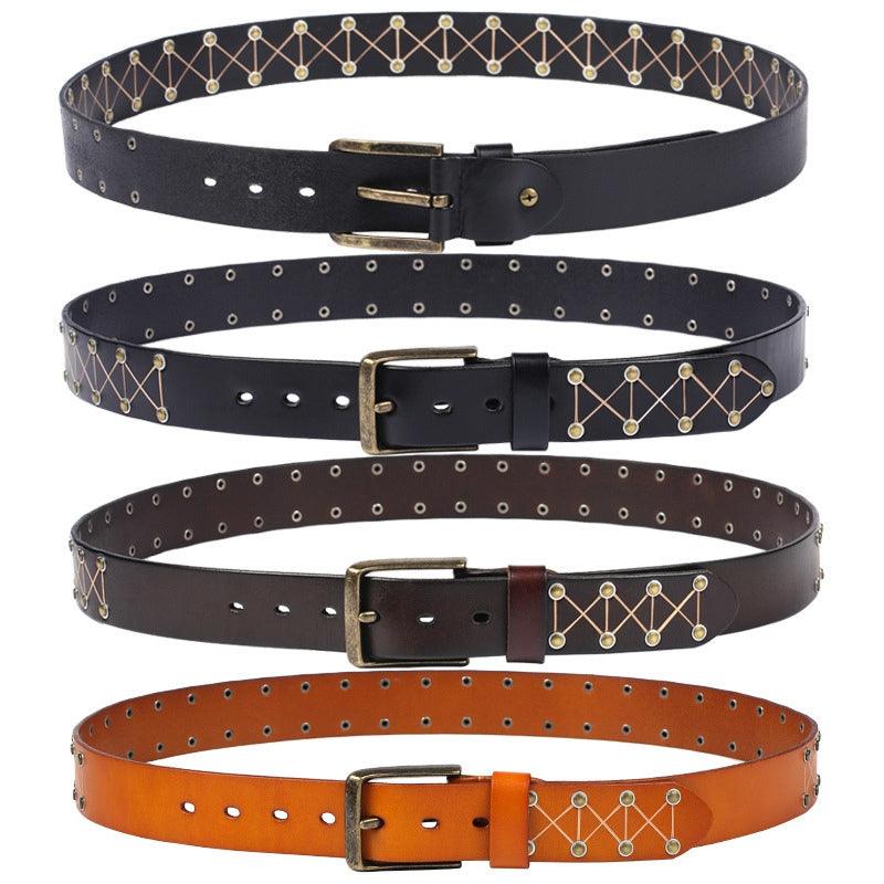 Belt TO Rivets For Men Model Madison by Zictor