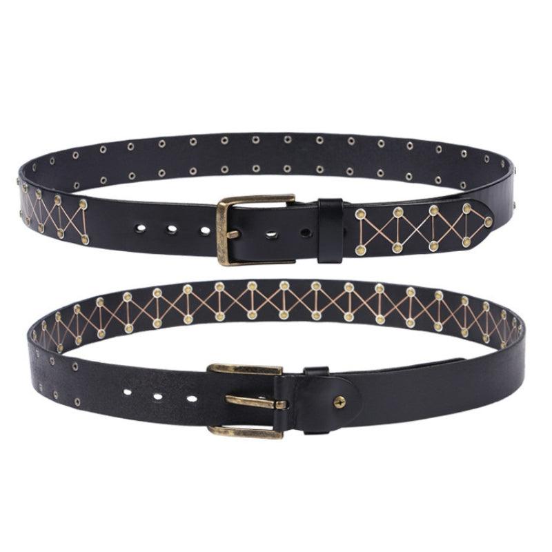 Belt TO Rivets For Men Model Madison by Zictor
