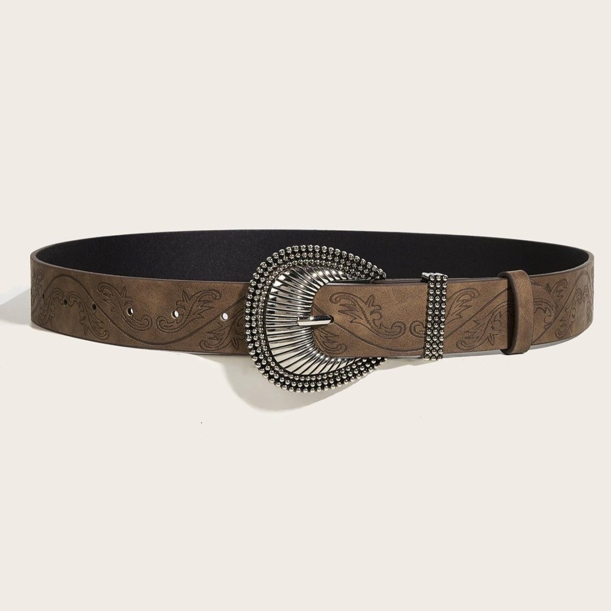Belt TO Motif Vegetal And Buckle Fantaisie Model Bryn by Zictor