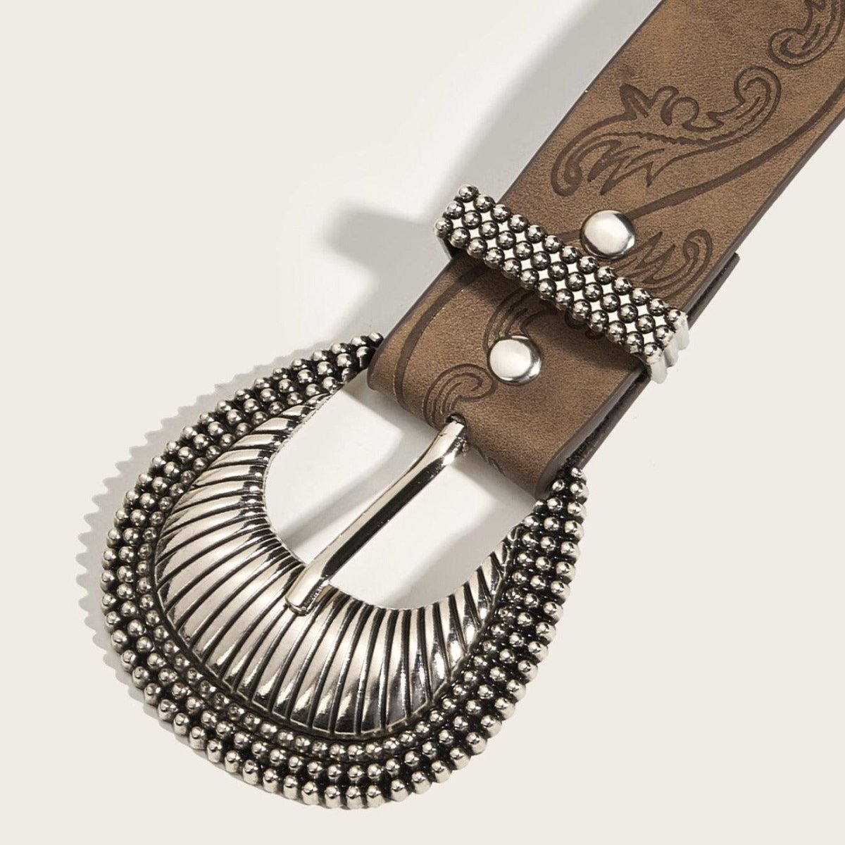 Belt TO Motif Vegetal And Buckle Fantaisie Model Bryn by Zictor