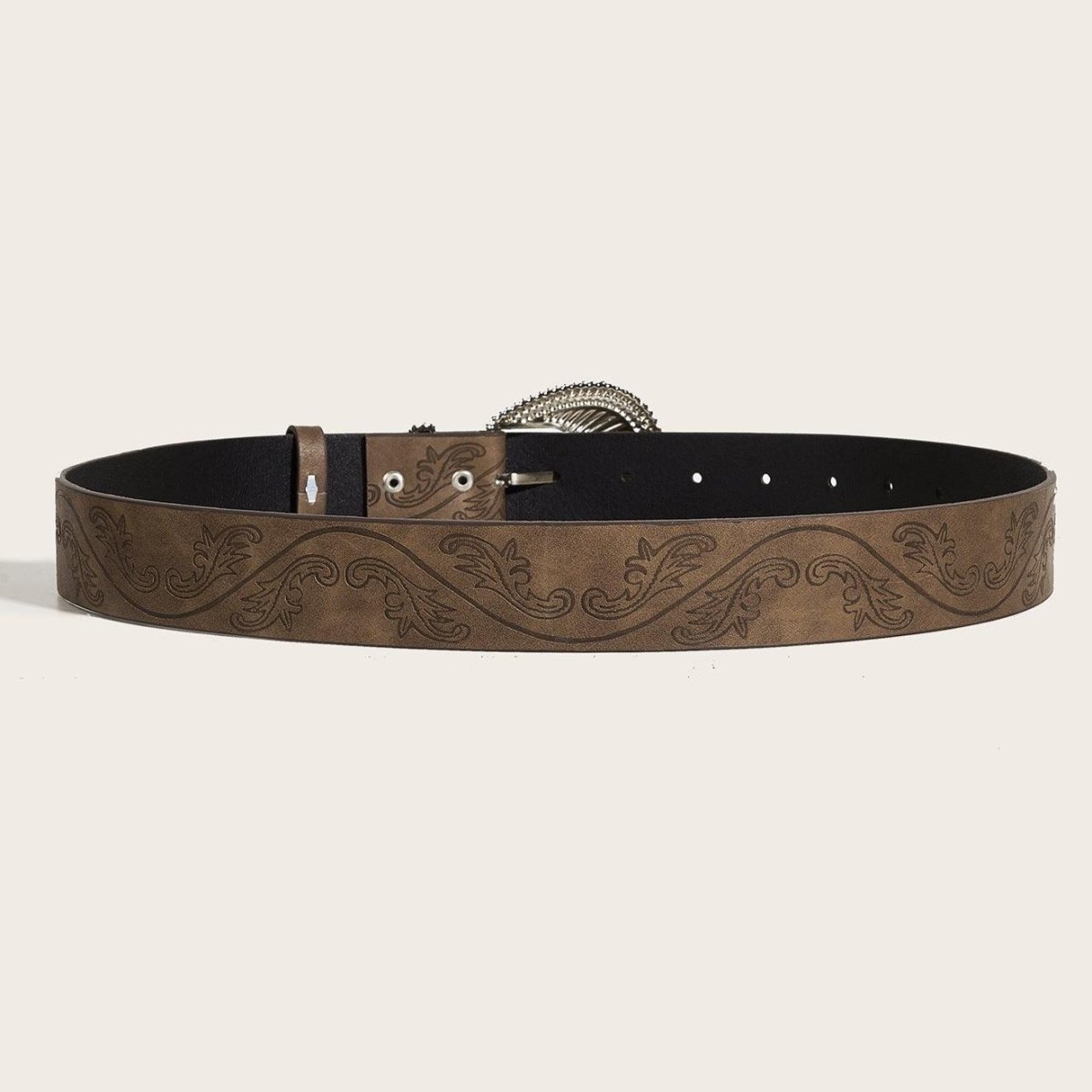 Belt TO Motif Vegetal And Buckle Fantaisie Model Bryn by Zictor
