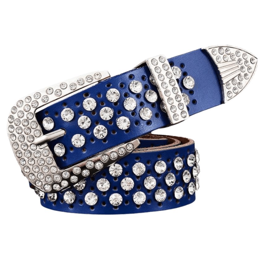 Belt to Strass in Leather for women, model Nao - Zictor